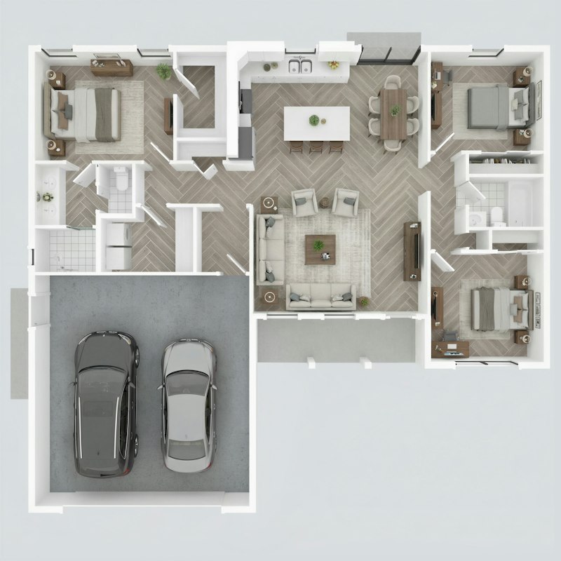 Plan d'aménagement d'une maison